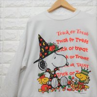 American　Used　＆　リメイク（ハロウィンスヌーピー半袖つきMサイズ限定ｗｈ）