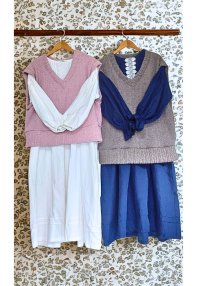 愛犬とお揃いコーデ〜重ね着がかわいいビッグベスト〜